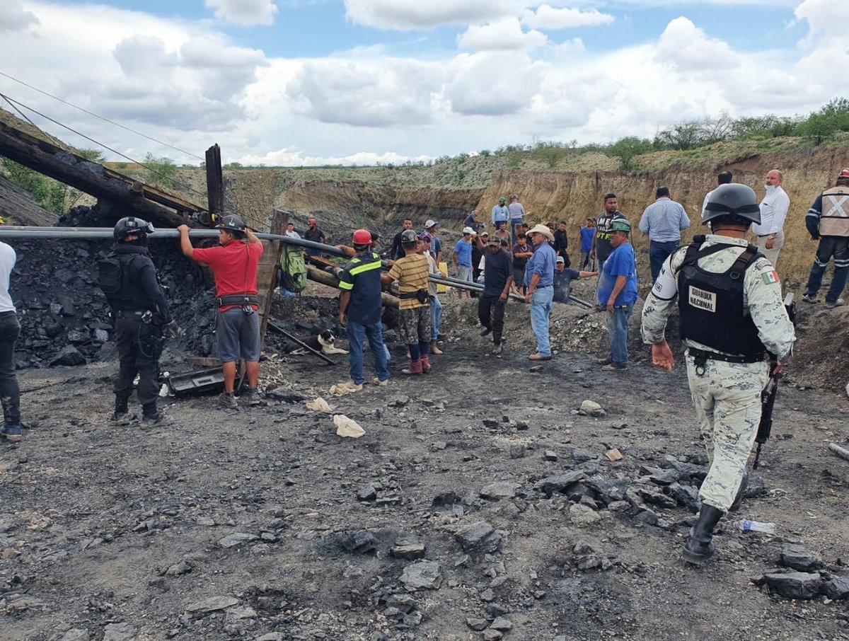 Protección Civil de Nuevo León envía apoyo a Coahuila tras derrumbe en mina. Foto: Especial