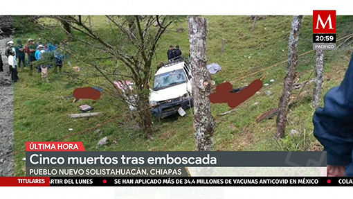 Cinco muerto tras emboscada a brigada con paquetería electoral