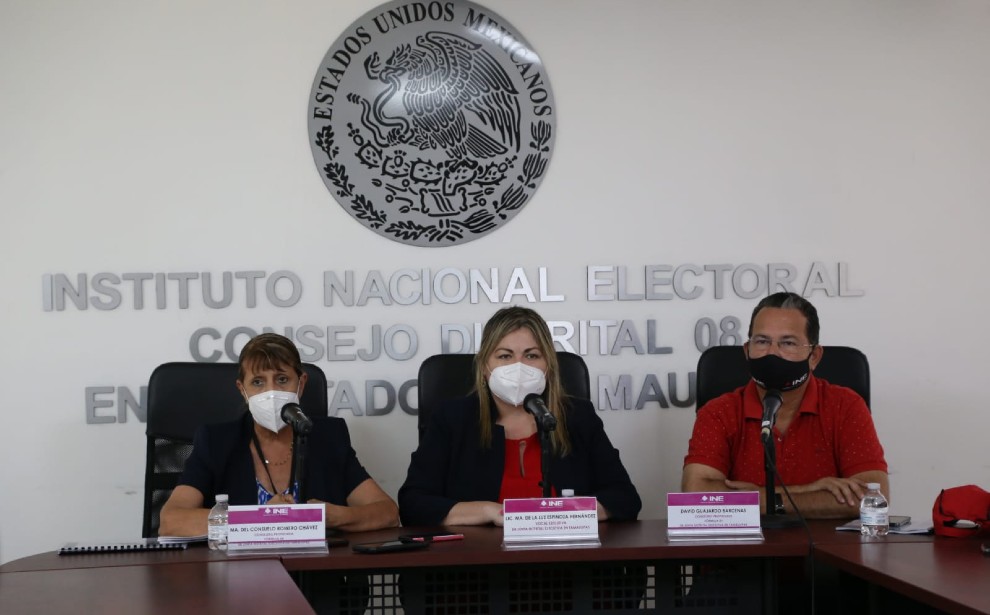 INE Tampico rueda de prensa | Foto: Yazmín Sánchez