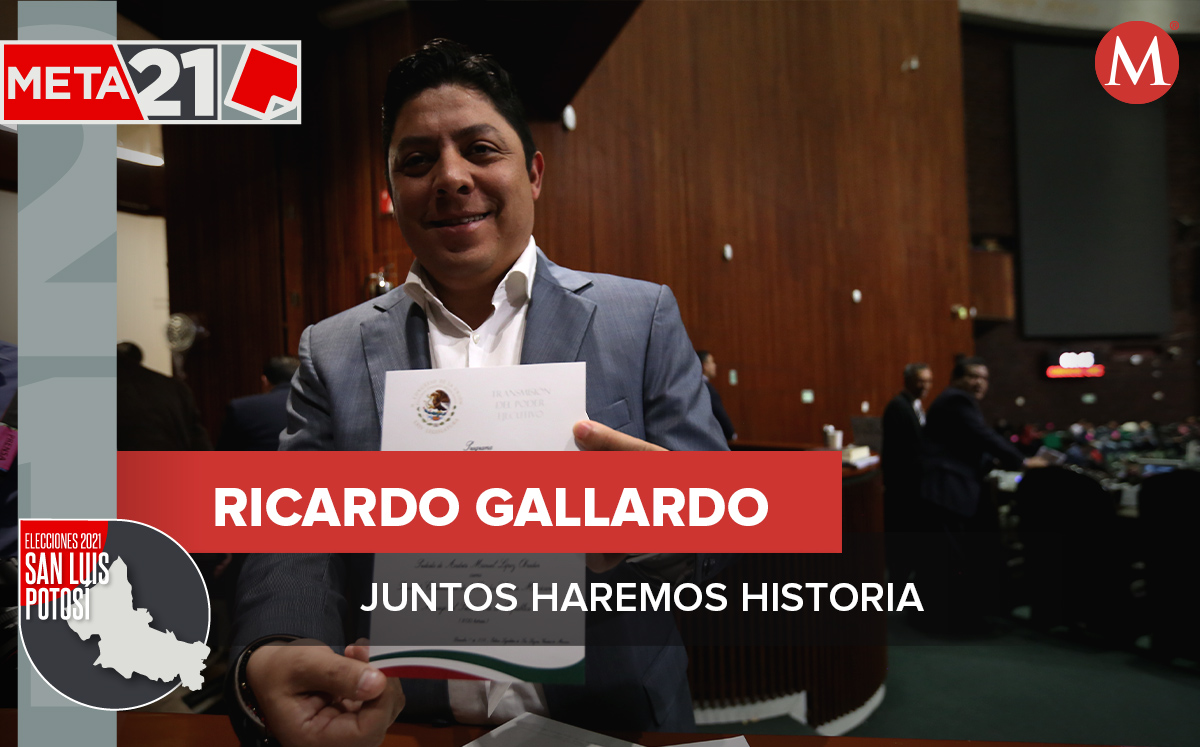 Ricardo Gallardo Cardona, candidato de Juntos Haremos Historia. (Nelly Salas)