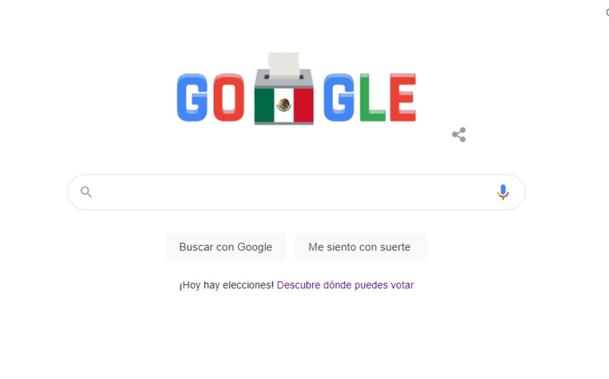 Google se sumó a las elecciones en México con un doodle