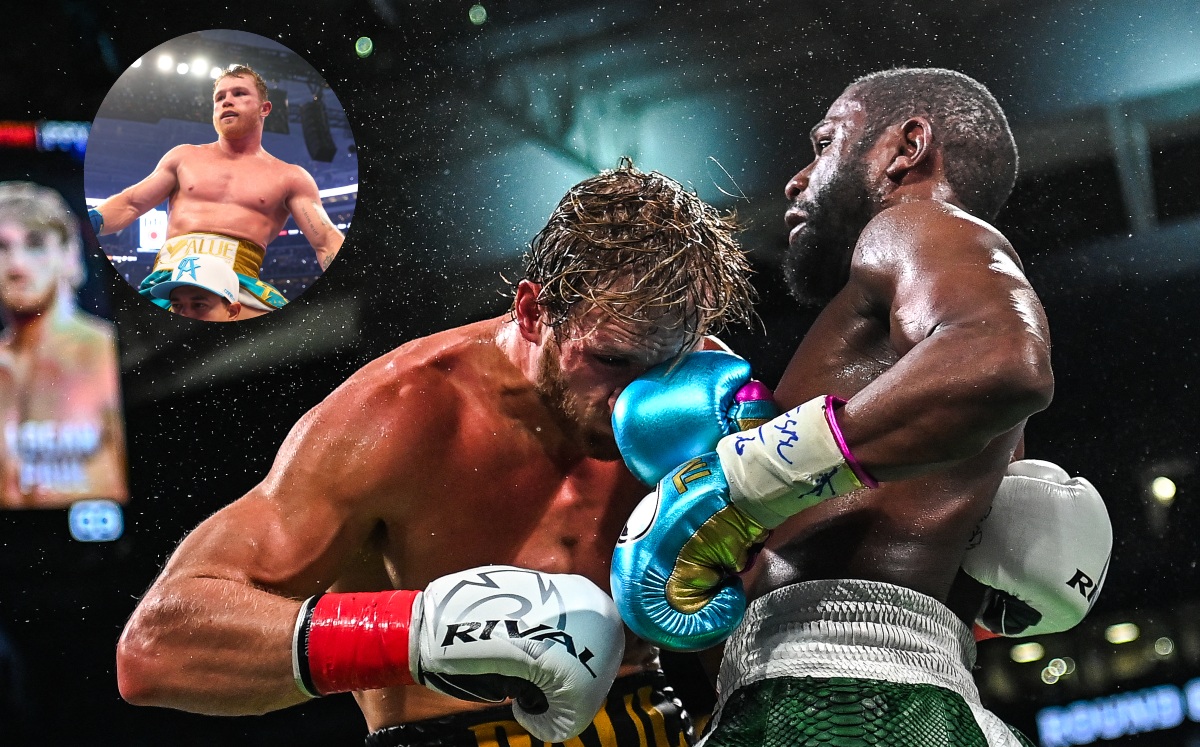 Canelo reacciona a la pelea de Mayweather contra Logan Paul (AFP)