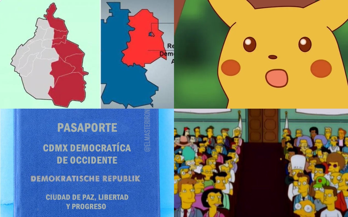 División en Ciudad de México provoca memes en redes sociales (Twitter).