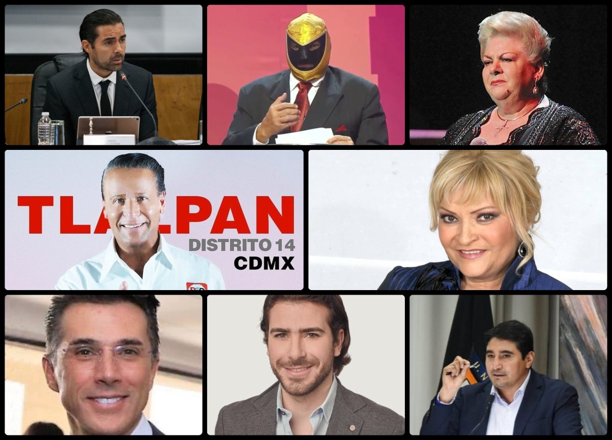 Famosos que no alcanzaron un lugar en las elecciones. (Especial)