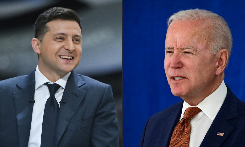 Volodimir Zelenski iría a la Casa Blanca a reunirse con Biden en julio. (AFP)