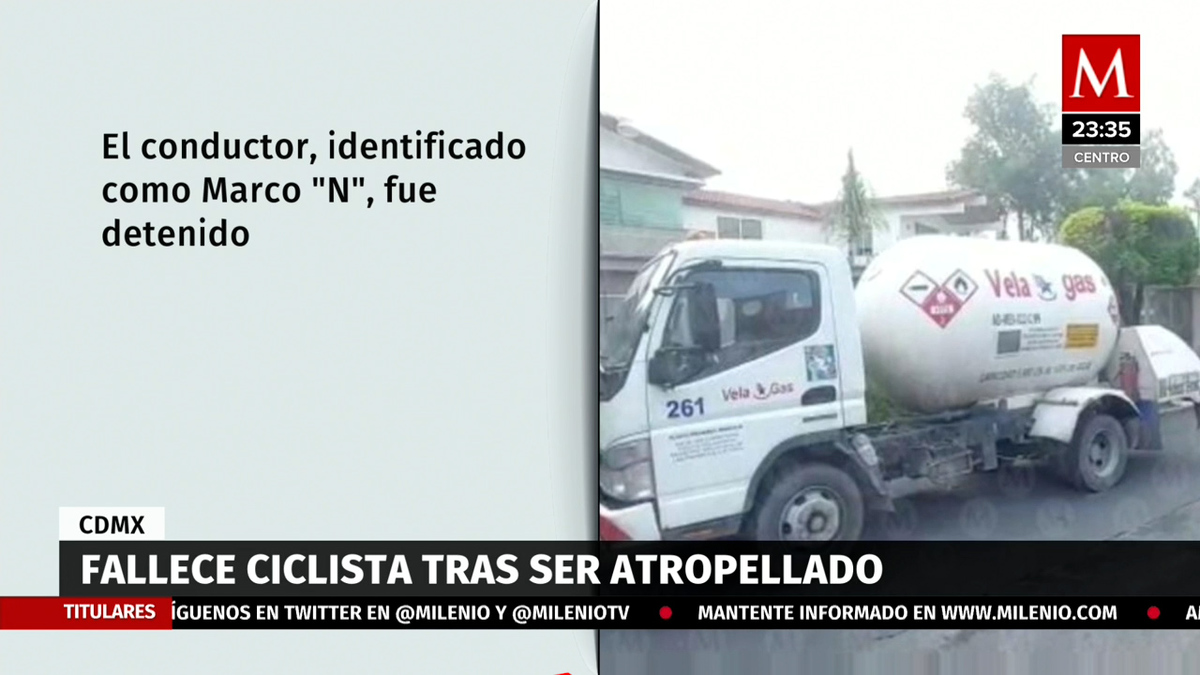 En CdMx, ciclista fallece tras ser atropellado por pipa de gas en la colonia Lindavista