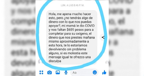 Estafa a través de Facebook.