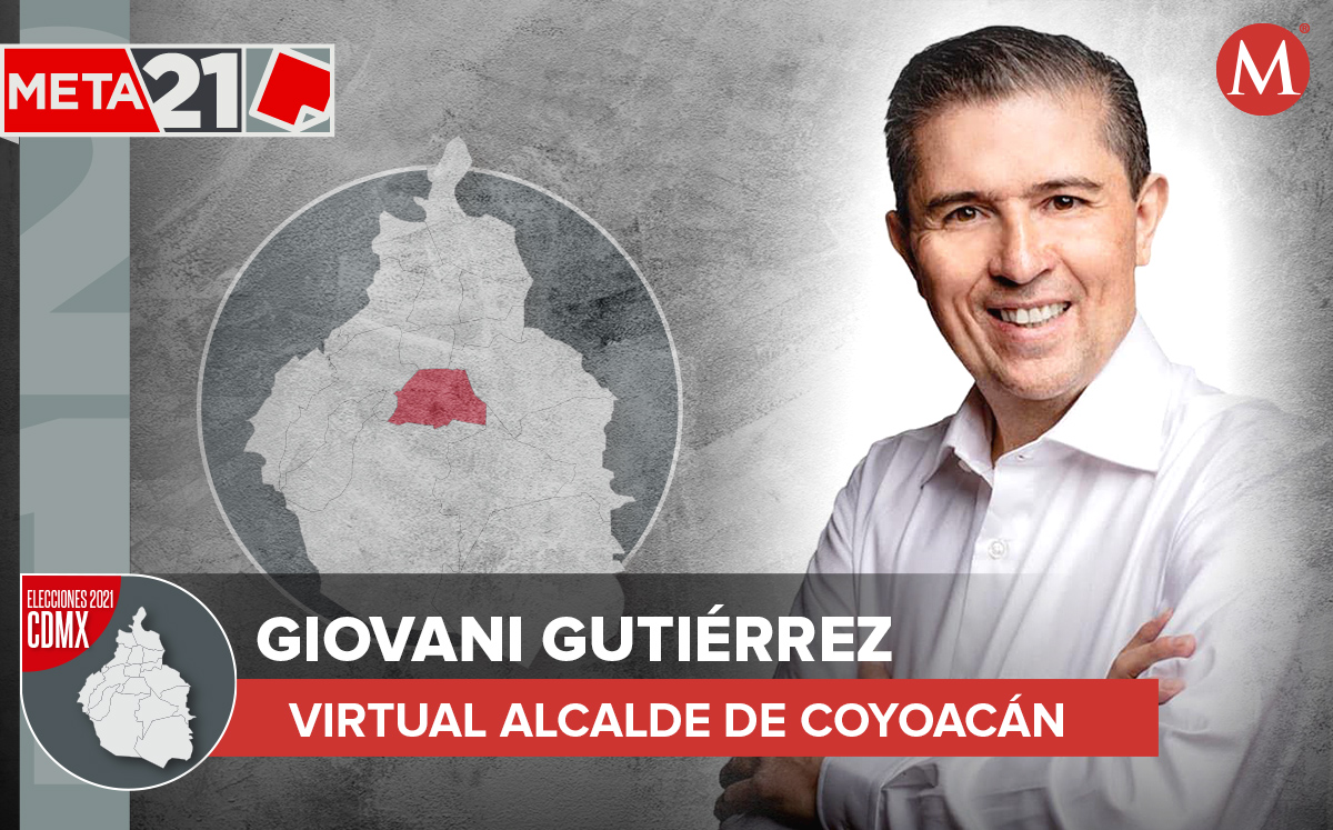 Giovani Gutiérrez es el virtual ganador de las elecciones en Coyoacán. | MILENIO