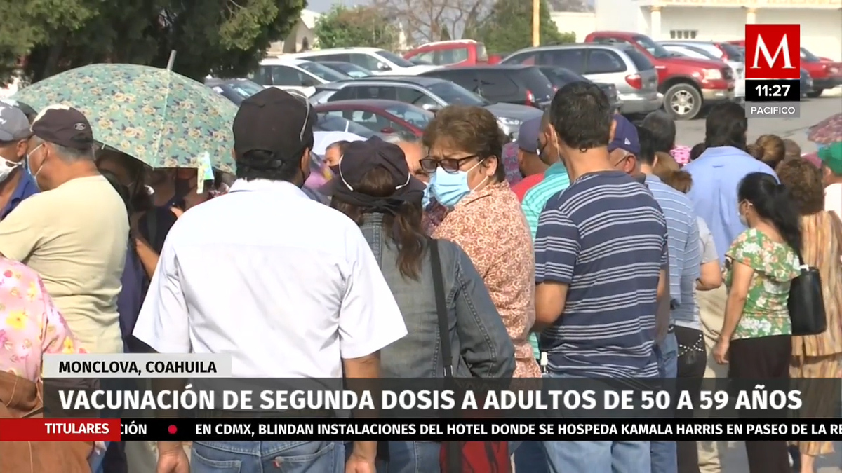 Inicia la aplicación segunda dosis de la vacuna anticovid en Monclova