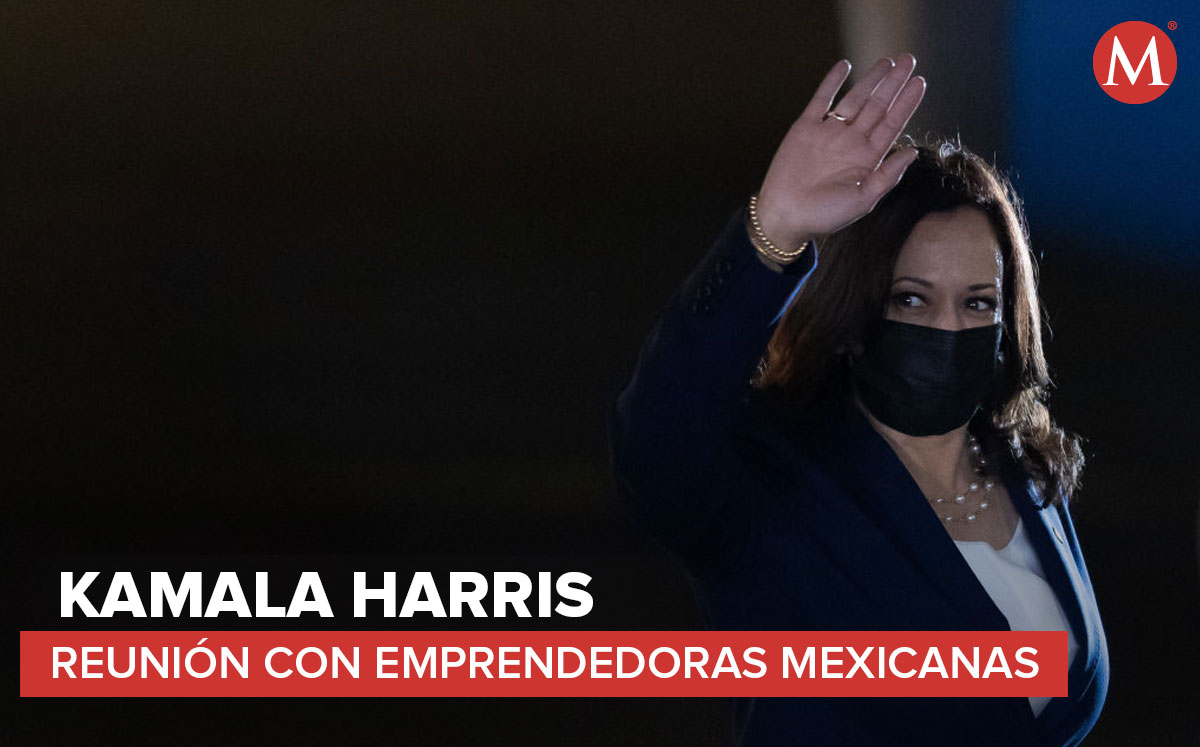 Kamala Harris llega a México. (AFP/Diseño web)