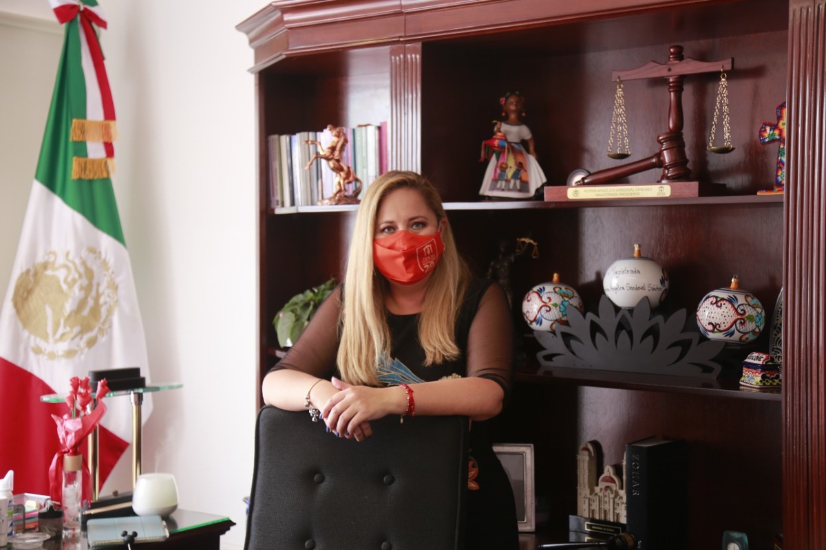 Norma Angélica Sandoval, magistrada presidenta del TEEP | Andrés Lobato