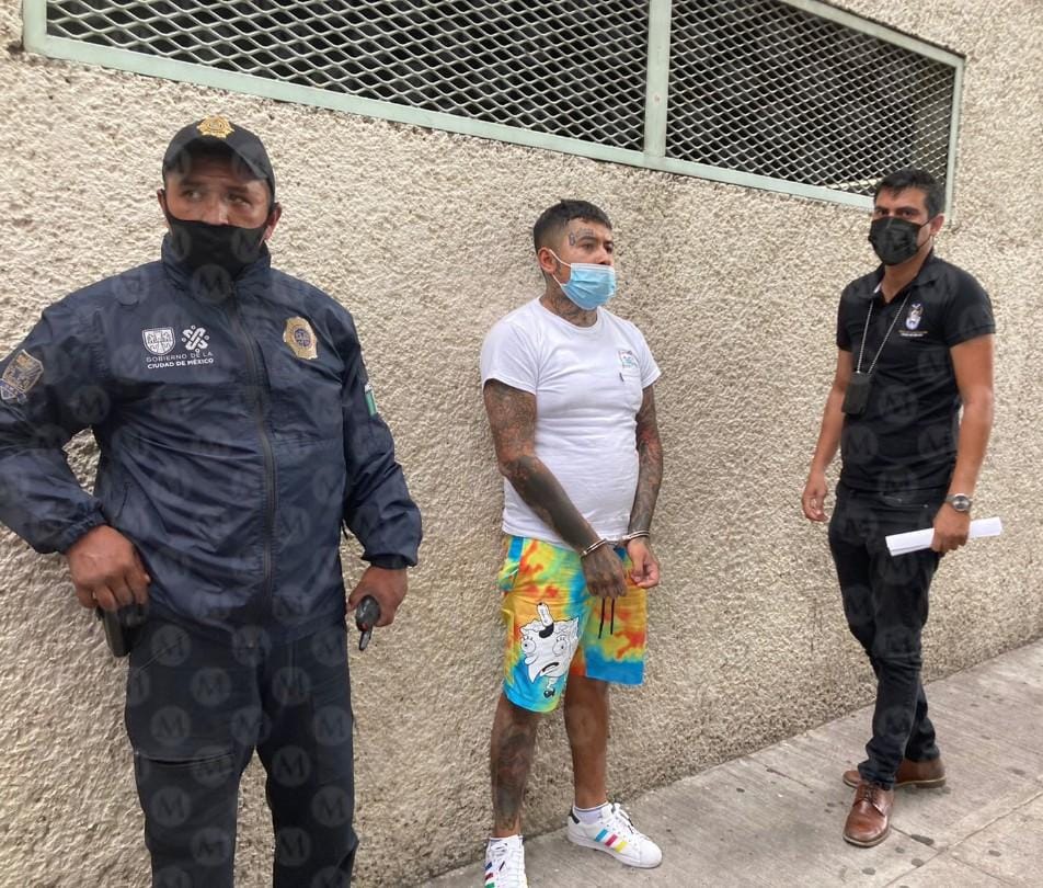 Detienen a El  Mara, presunto miembro de la organización criminal La Unión Tepito. (Jorge Becerril)