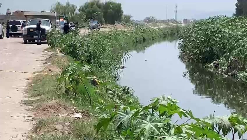 Fue encontrado a un costado del canal de Las Pintas. (Juan Carlos Munguía)