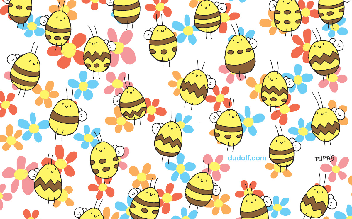 Encuentra la abeja diferente a las demás (Dudolf).