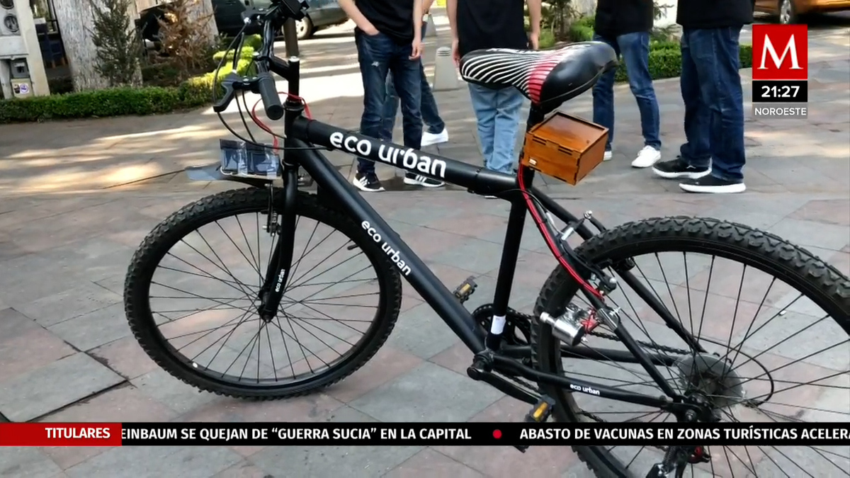 Estudiantes mexiquenses presentan bicicleta de energía sustentable