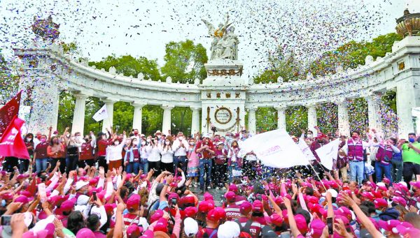 Morena “celebra” en CdMx. J. Ríos