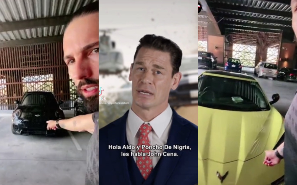 Poncho De Nigris respondió al ex luchador John Cena (TikTok).