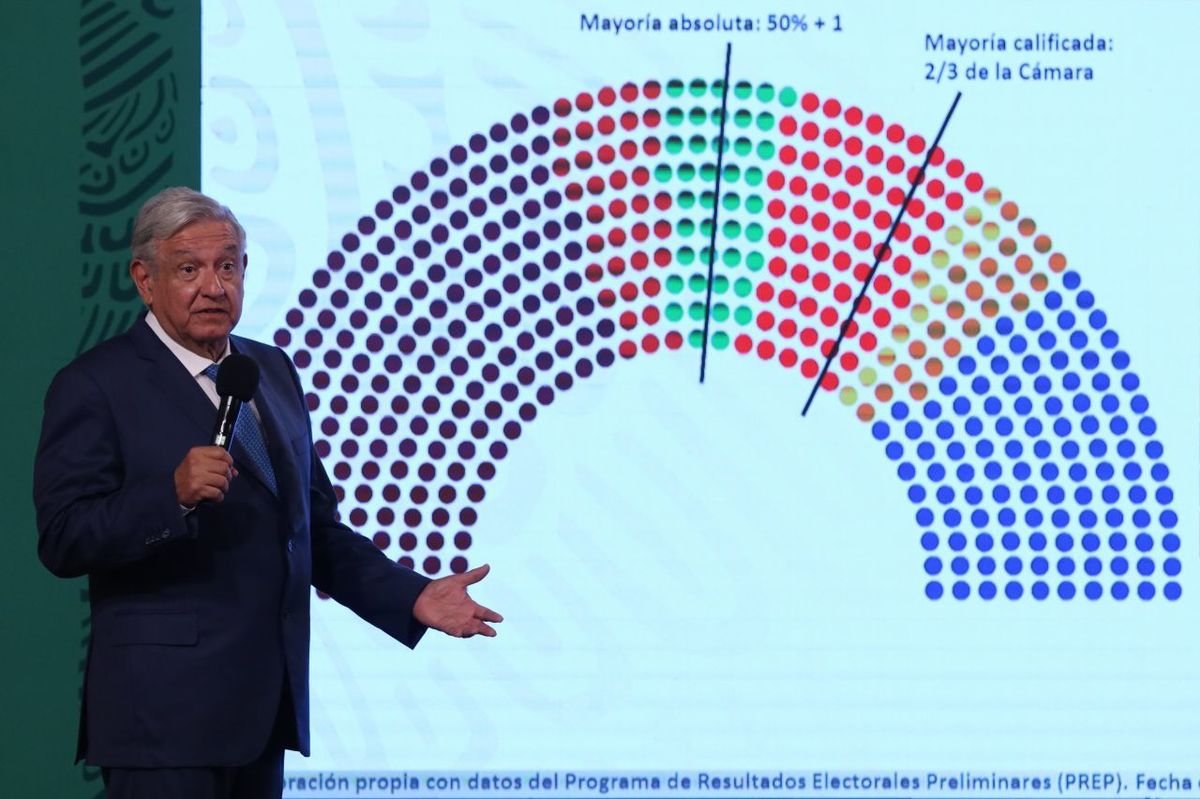 El presidente Andrés Manuel López Obrador en La Mañanera. (Cuartoscuro)