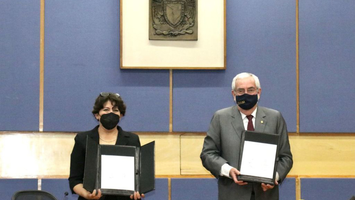SEP y UNAM firman acuerdo para sistema de apoyo