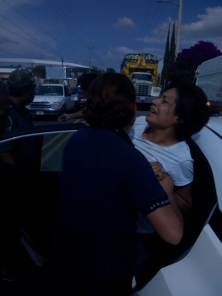Momento de la detención de la médica Beatriz en Progreso de Obregón. (Cortesía)