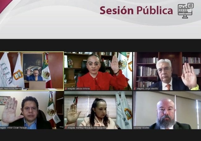 Durante la sesión virtual. (Especial)