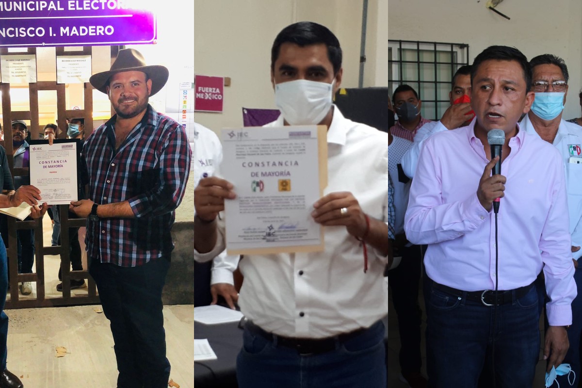 Entregan constancia de mayoría a alcaldes electos de Francisco I. Madero, San Pedro y Matamoros. | Especial