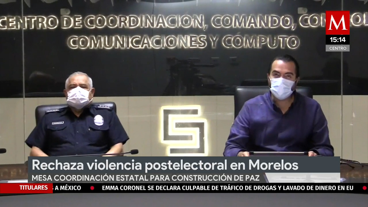 Gobierno de Morelos rechaza violencia postelectoral en el estado