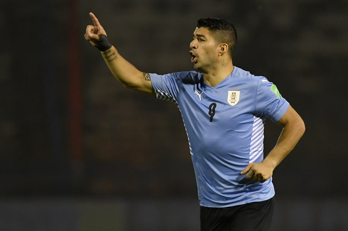 Luis Suárez, delantero de Uruguay (AP)