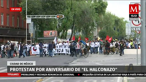 Protestan por aniversario de "El Halconazo”