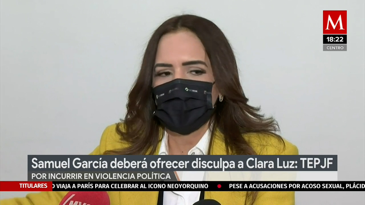 Samuel García deberá ofrecer disculpa a Clara Luz