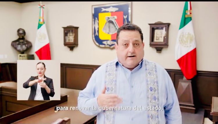El actual mandatario de Baja California Sur, Carlos Mendoza Davis. (Margarita Rojas)