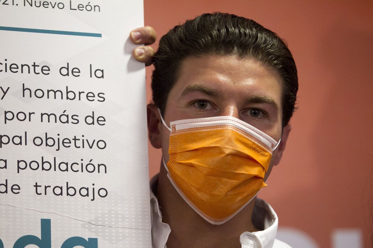 El candidato de Movimiento Ciudadano a la gubernatura de Nuevo León, Samuel García. (Cuartoscuro)