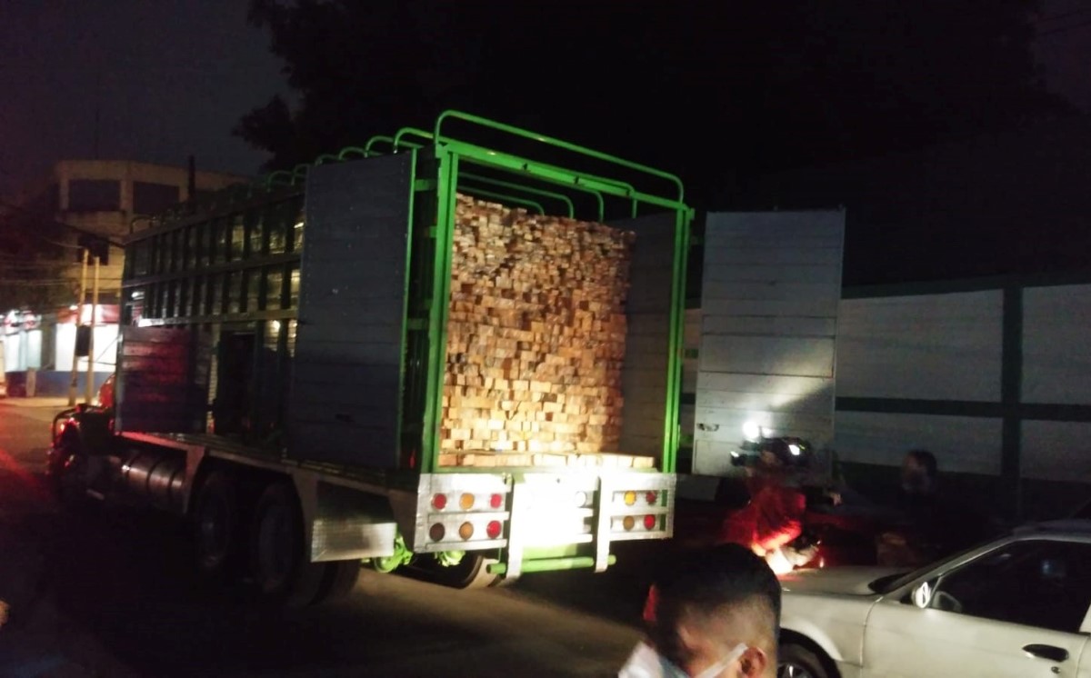 Los hombres fueron detenidos por tala ilegal de árboles en Tlalpan. | Alejandro González