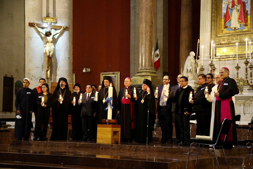 Líderes religiosos se reunieron en la Basílica de Guadalupe. (Especial)