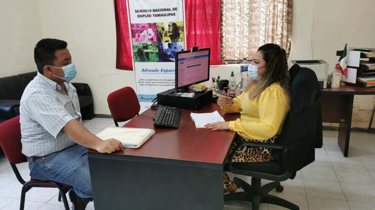 Oficina del Servicio del Empleo en Tampico, Tamaulipas.