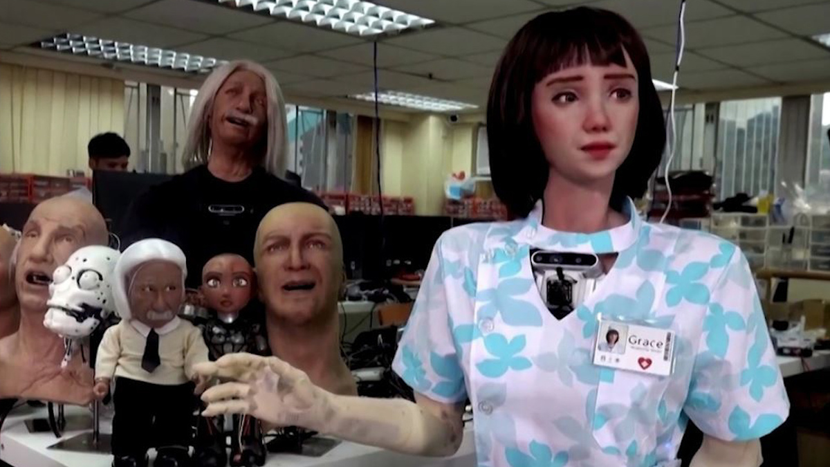 Grace, primera enfermera robot que atenderá pacientes covid en Hong Kong