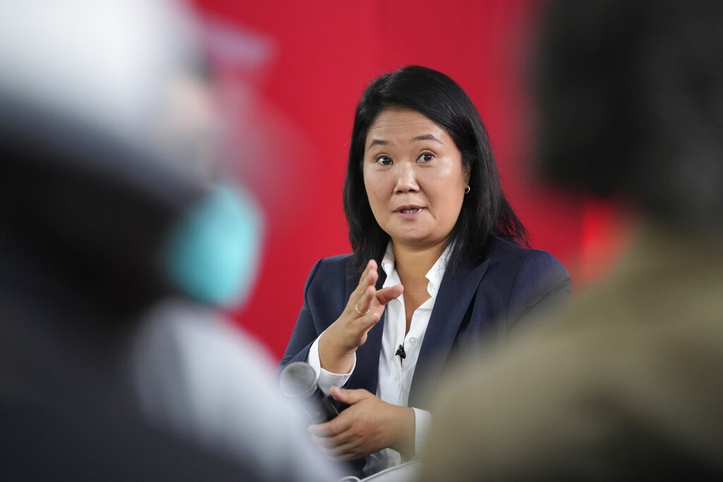 Keiko Fujimori perdería su tercer intento para llegar a la presidencia de Perú. (AP)