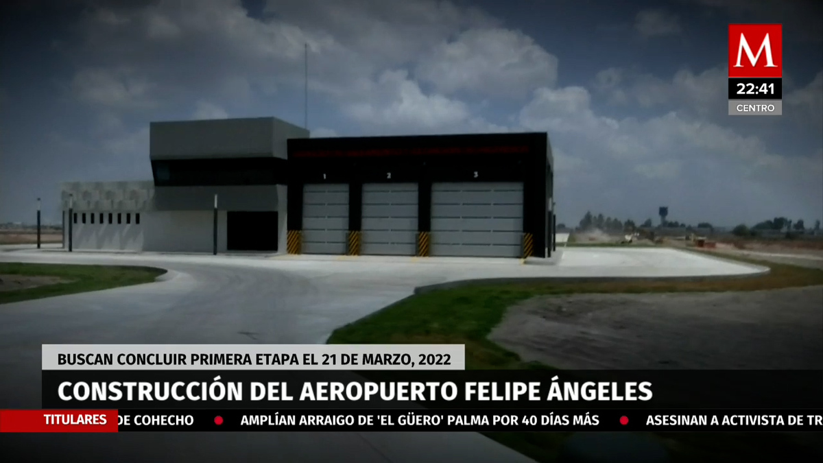 El avance del Aeropuerto de Santa Lucía es 60 por ciento en construcción