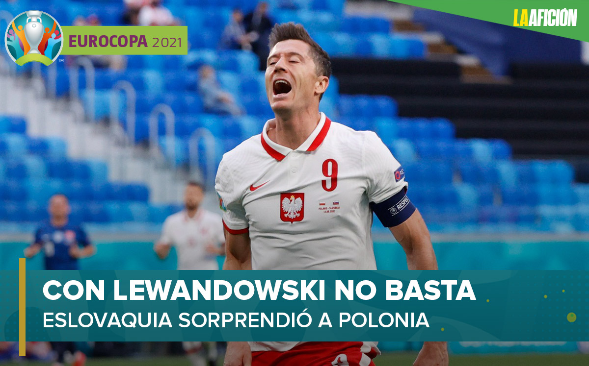 Lewandowski en la derrota de Polonia ante Eslovaquia (La Afición)