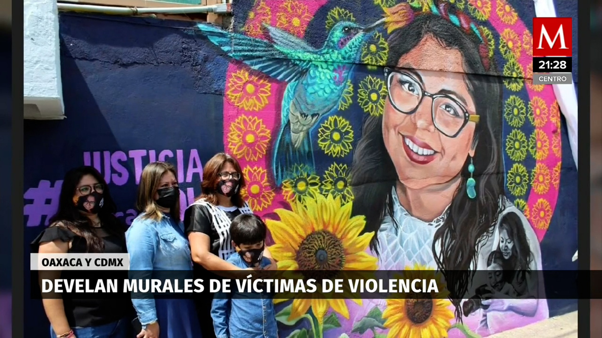 En Oaxaca, realizan murales en honor a mujeres asesinadas o agredidas