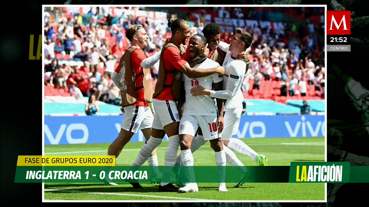 Raheem Sterling le da el triunfo a Inglaterra sobre Croacia en la Eurocopa 2020