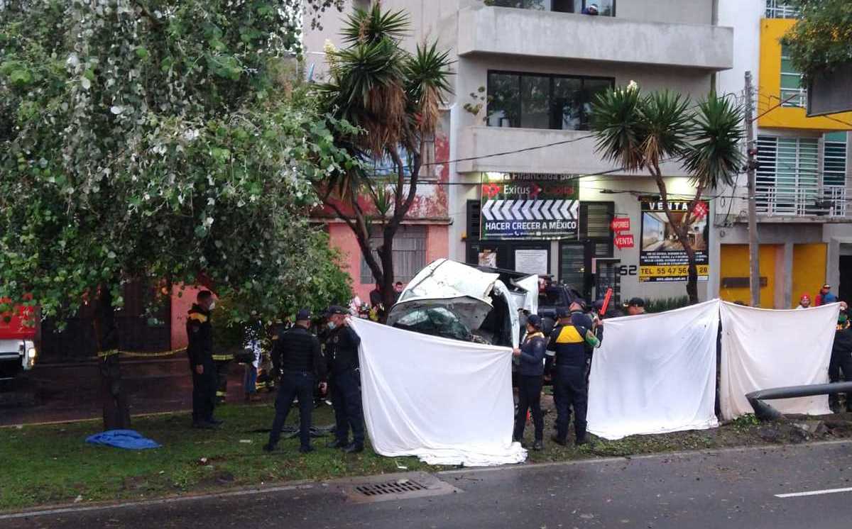 Choque en Viaducto Miguel Alemán deja 3 muertos- Grupo Milenio