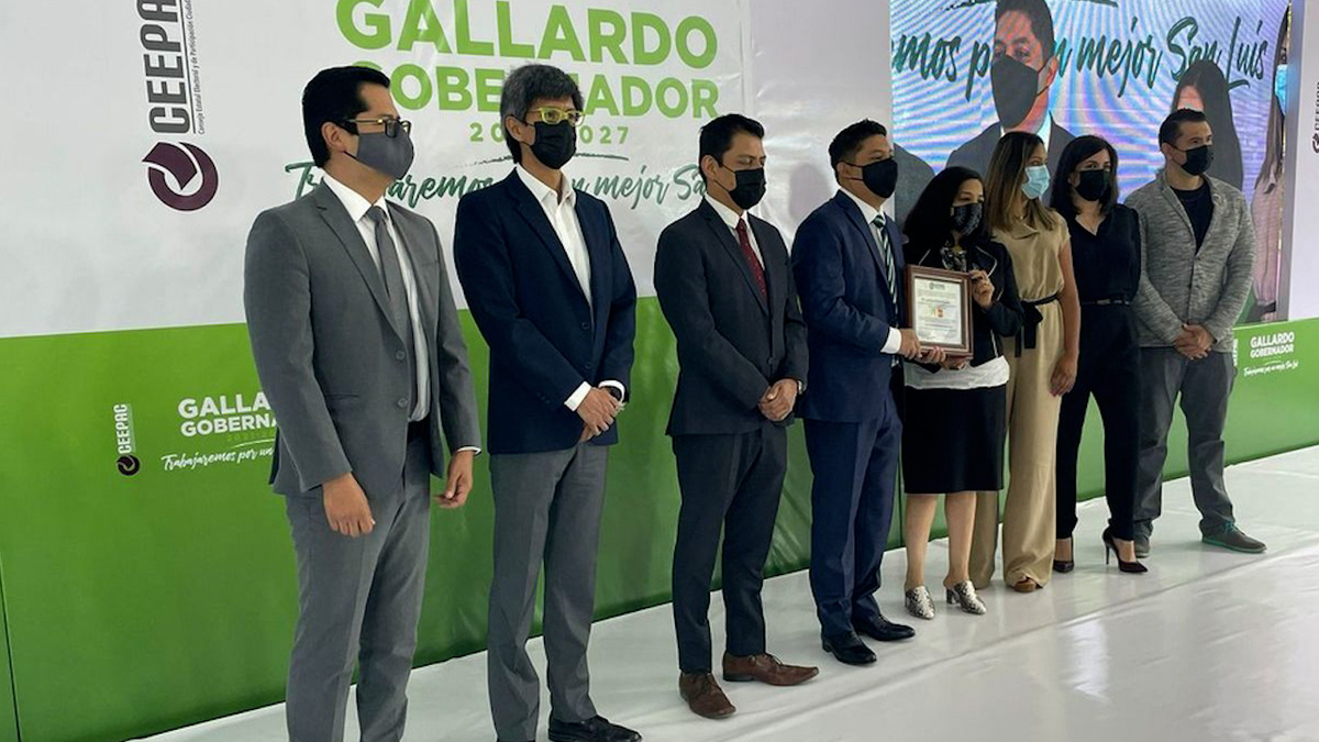 Ricardo Gallardo recibe constancia de mayoría como gobernador electo de SLP