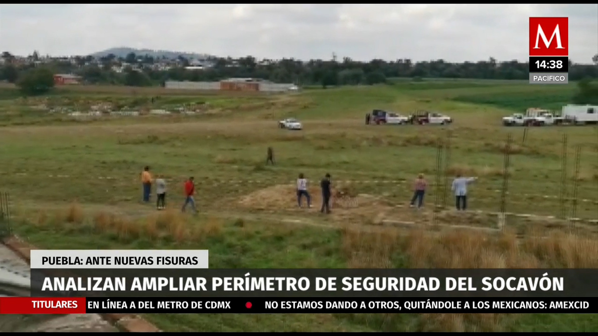 Se busca ampliar el perimetro de seguridad del socavón