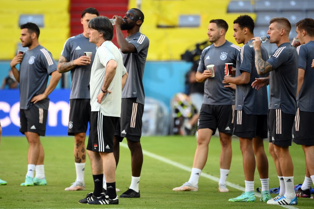 Selección de Alemania en un entrenamiento (AFP)