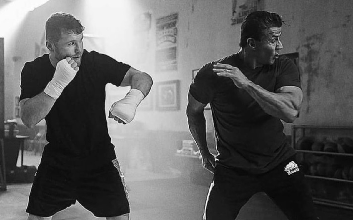 Sylvester Stallone elogia al mexicano Canelo Álvarez (Instagram @canelo)