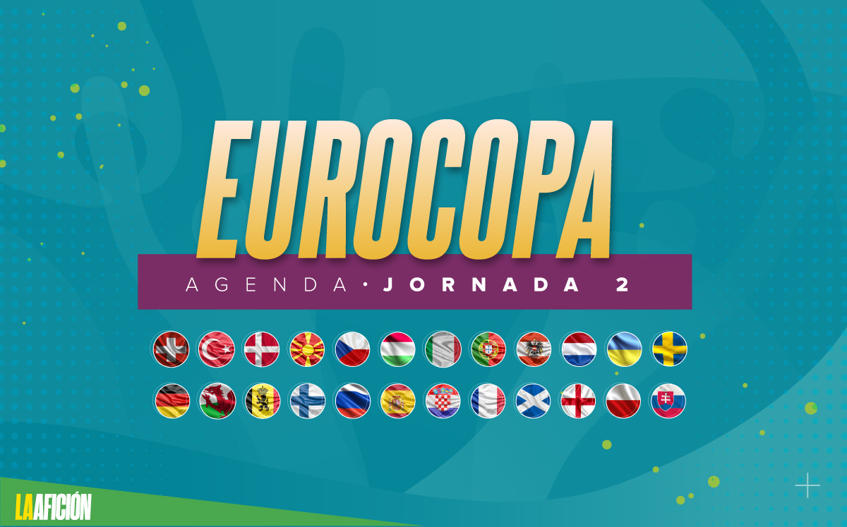 Agenda de la jornada 2 de la fase de grupos de la Eurocopa