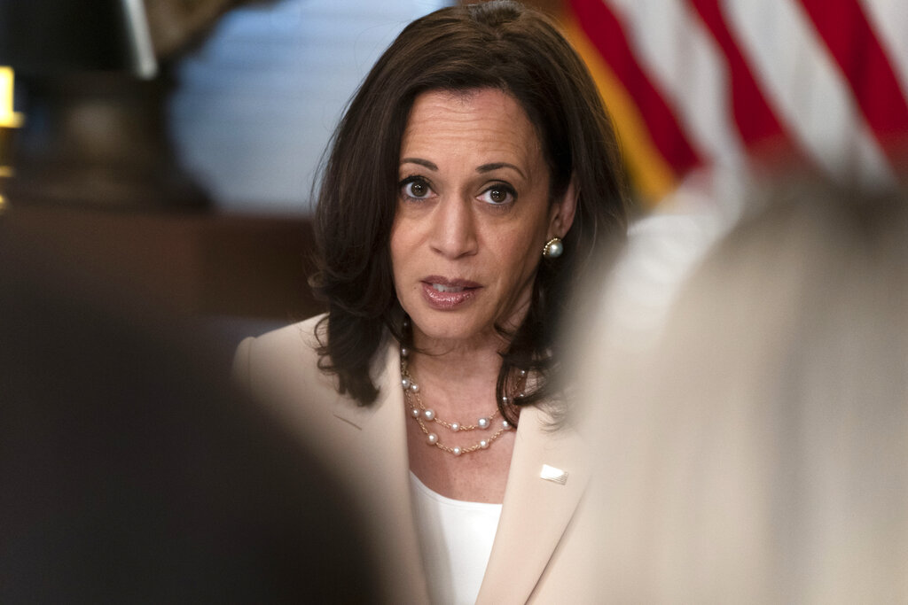 La vicepresidenta de Estados Unidos, Kamala Harris. (AP)