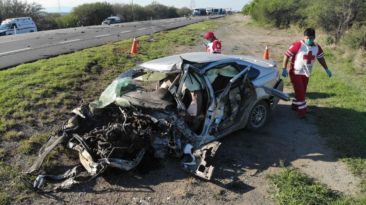 Accidente en carretera Victoria-Zaragoza.