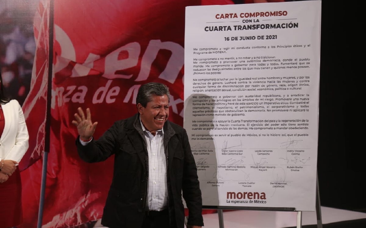 David Monreal en el Encuentro con gobernadores electos de Morena. (Juan Carlos Bautista)